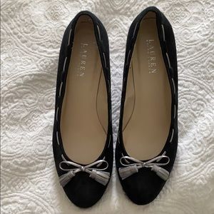 Ralph Lauren Black espadrille wedges